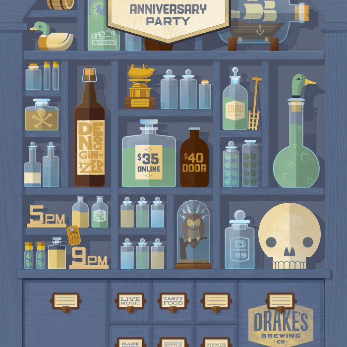Drake’s Brewing 27th Anniversary Poster