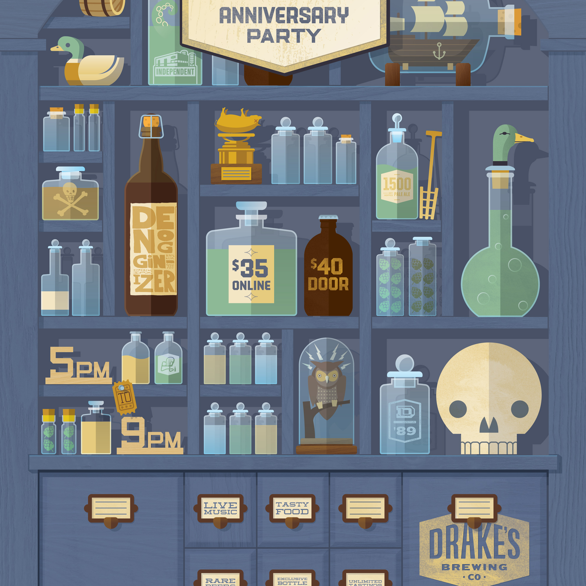 Drake’s Brewing 27th Anniversary Poster